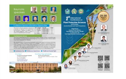 1st International Conference on Plant Protection Sciences (ICPPS-2022)