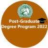 Admission to Post-Graduate Degree Program 2022