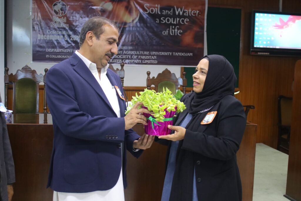 World Soil Day Gift to Vice-chancellor during Technical Session